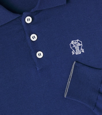 Polo in cotone con logo | Brunello Cucinelli Kids