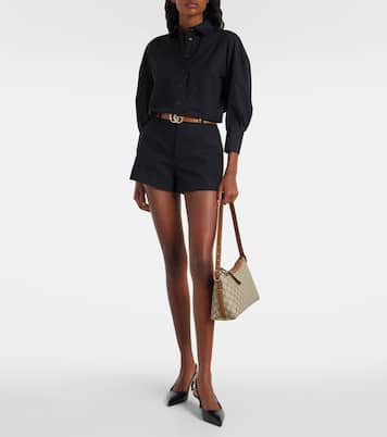 Schultertasche GG Emblem Medium aus Canvas  | Gucci