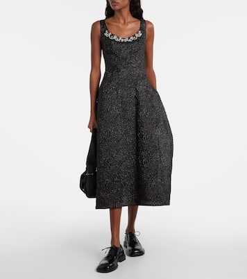 Verziertes Cocktailkleid aus Lamé | Simone Rocha