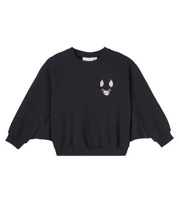 Besticktes Sweatshirt aus Baumwoll-Jersey  | Mini Rodini