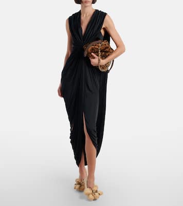 Toy floral-appliqué shearling pumps | Loewe