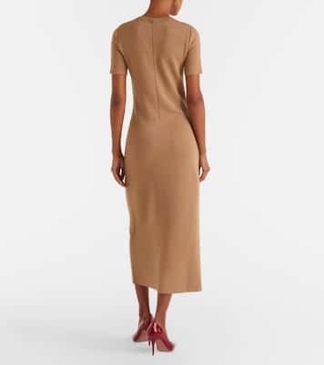 Midikleid Foxgloves aus einem Wollgemisch | Oscar de la Renta