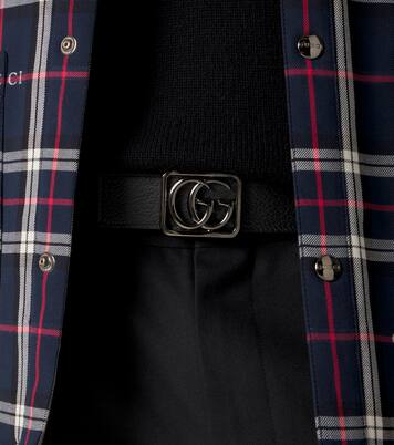 Double G reversible leather belt | Gucci