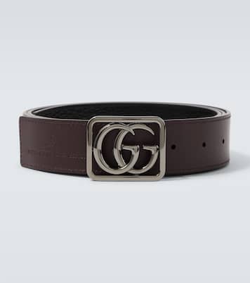 Double G reversible leather belt | Gucci