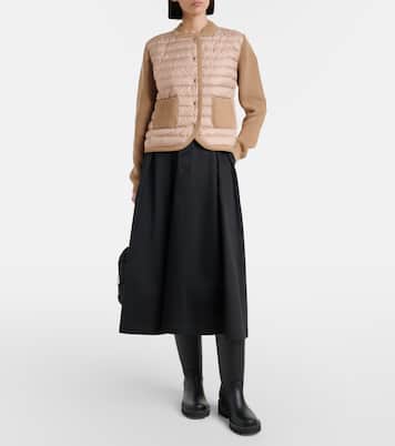 Down-paneled cotton cardigan  | Moncler