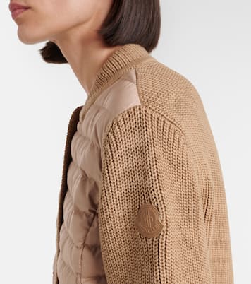 Down-paneled cotton cardigan  | Moncler