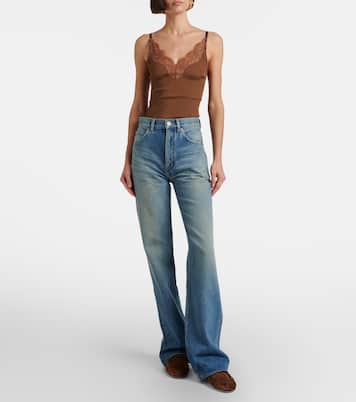 Jean ample 70’s à taille haute | Saint Laurent