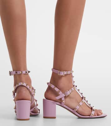 Sandalen Rockstud 60 aus Leder | Valentino Garavani
