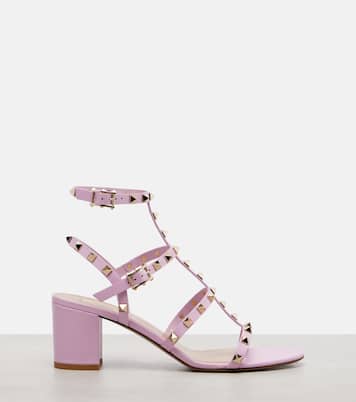 Sandalen Rockstud 60 aus Leder | Valentino Garavani