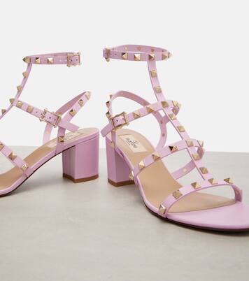 Sandalen Rockstud 60 aus Leder | Valentino Garavani