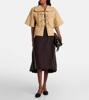 Alba satin slingback pumps | Staud