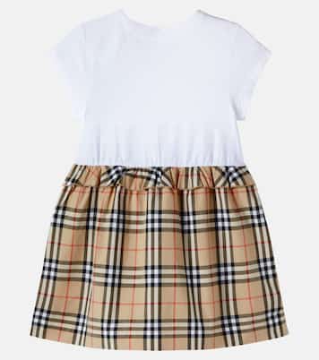 Kleid Burberry Check aus einem Baumwollgemisch | Burberry Kids