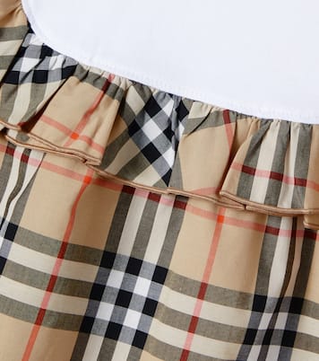 Kleid Burberry Check aus einem Baumwollgemisch | Burberry Kids