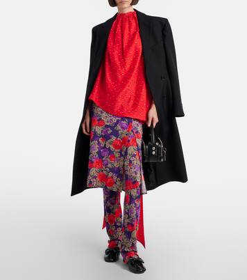 Jupe midi Intessa à fleurs | Acne Studios