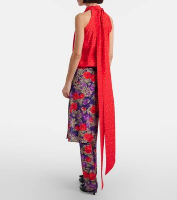Jupe midi Intessa à fleurs | Acne Studios