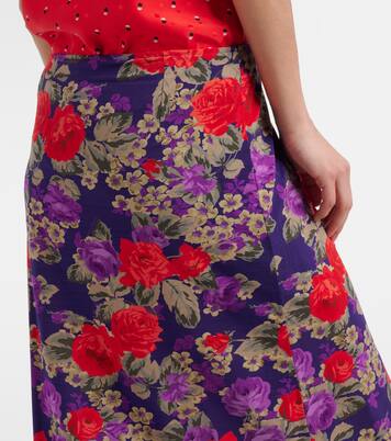 Jupe midi Intessa à fleurs | Acne Studios