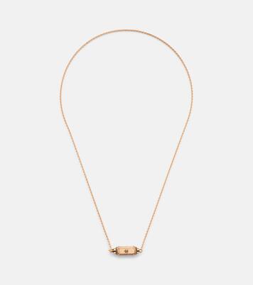 Halskette Coco Micro aus 18kt Roségold (750/1000) mit Diamanten | Marie Lichtenberg
