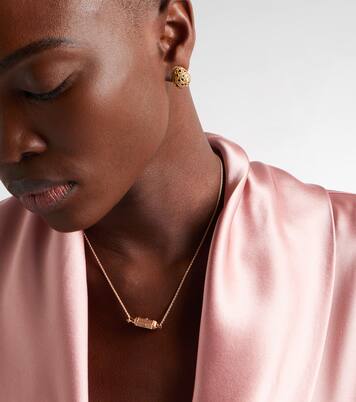 Halskette Coco Micro aus 18kt Roségold (750/1000) mit Diamanten | Marie Lichtenberg