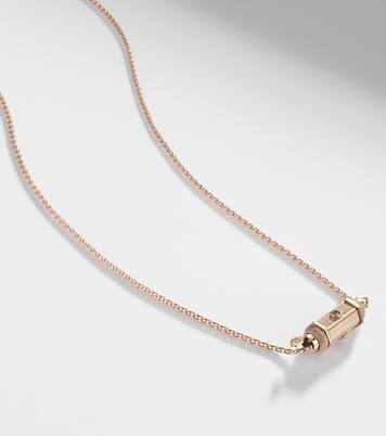 Halskette Coco Micro aus 18kt Roségold (750/1000) mit Diamanten | Marie Lichtenberg