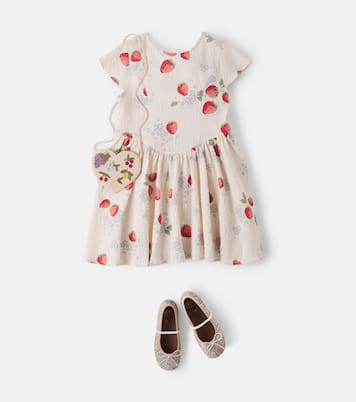 Bedrucktes Kleid Ava aus Baumwolle | Konges Sløjd