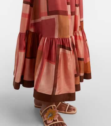 Como printed silk maxi skirt | Zimmermann