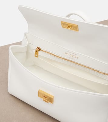 Sicily Medium leather top-handle bag | Dolce&Gabbana