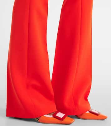 Alexa crêpe flared pants | Safiyaa