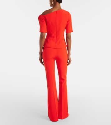 Alexa crêpe flared pants | Safiyaa