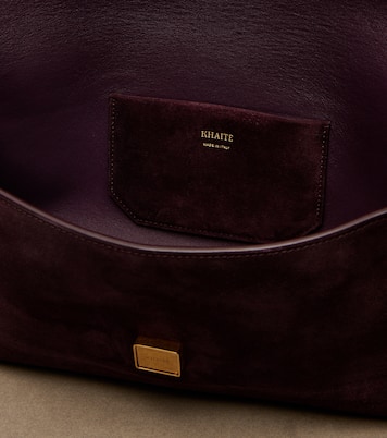 Clutch Audrey aus Veloursleder | Khaite