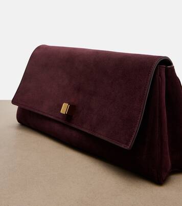 Clutch Audrey aus Veloursleder | Khaite