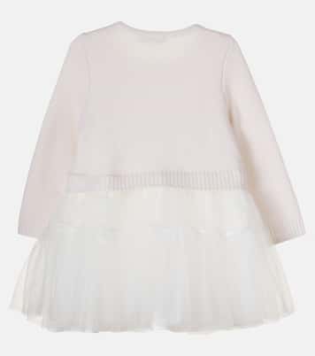 Knitted tulle dress | Self-Portrait Kids