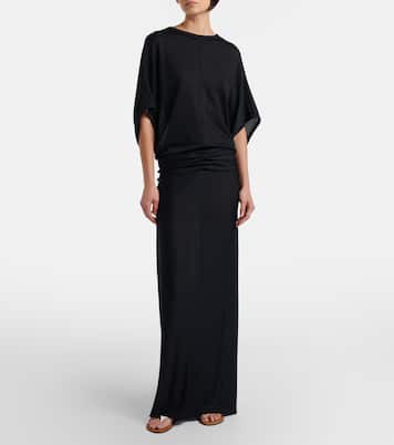 Delyra ruched jersey gown | The Row