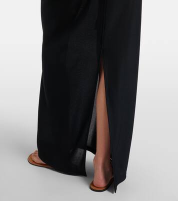 Delyra ruched jersey gown | The Row