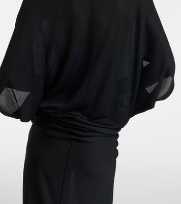 Delyra ruched jersey gown | The Row