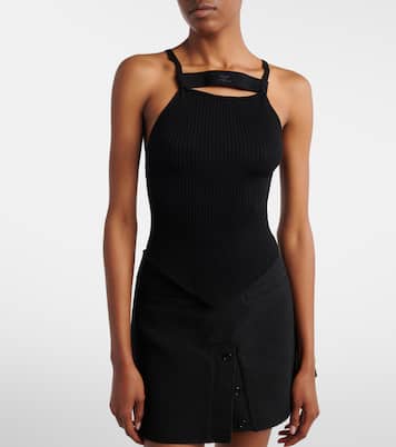 Ribbed-knit tank top | Courrèges