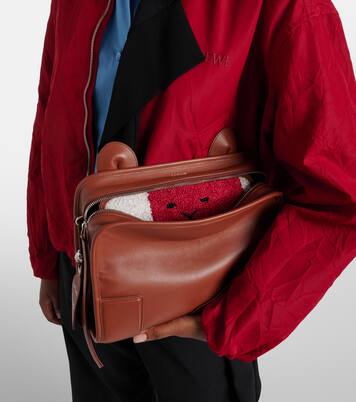 Tote Bag Amazona 180 Lion Medium aus Leder | Loewe