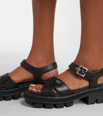 Sandalen aus Leder | Prada