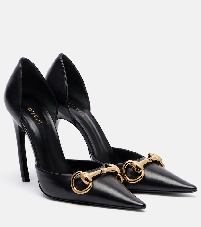 Boulevard Horsebit leather pumps