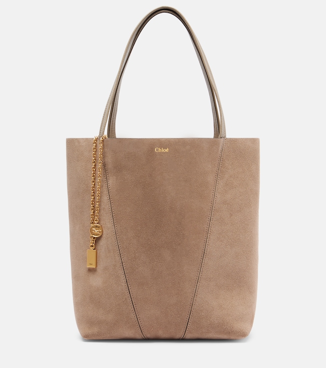 Chloé Spin Medium suede tote bag