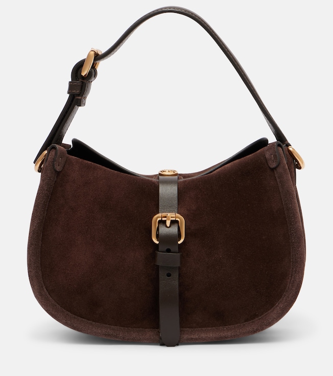 Pony Small suede crossbody bag