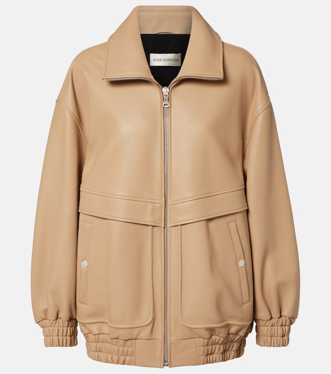 Beck leather bomber jacket