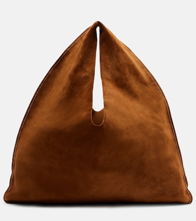 Bindle Small suede tote bag