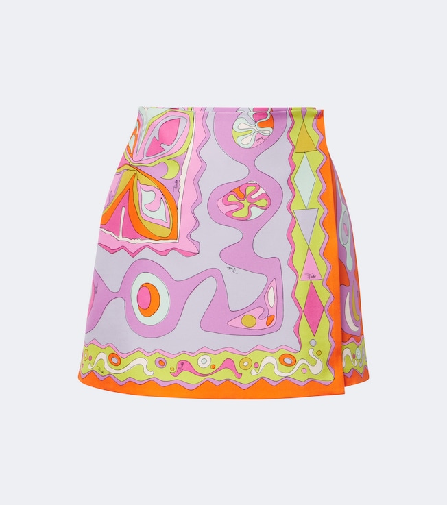Angoli twill wrap skirt