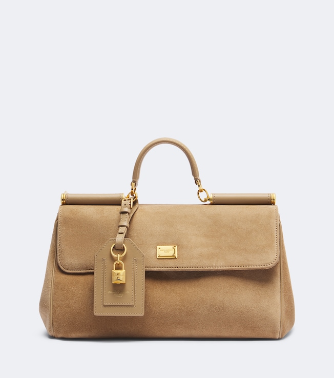 My Sicily Medium suede top-handle bag