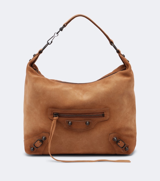Le City Small suede shoulder bag