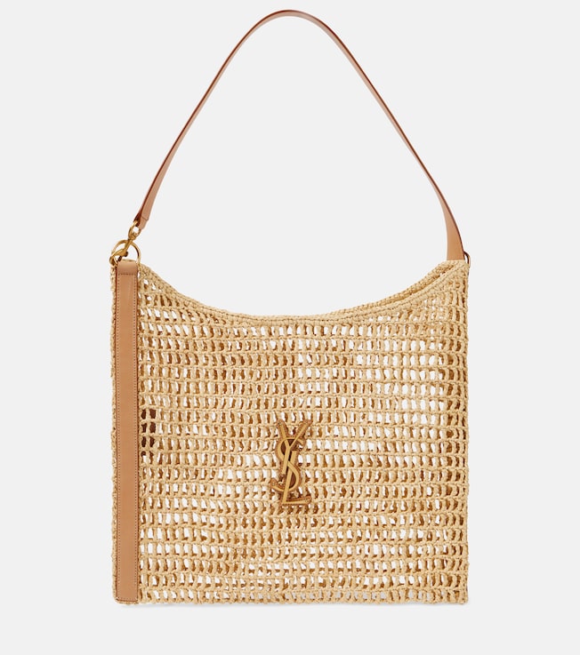Oxalis crochet raffia shoulder bag