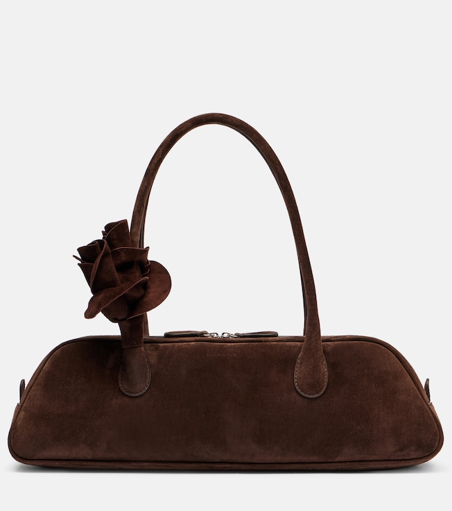 Brigitte suede shoulder bag