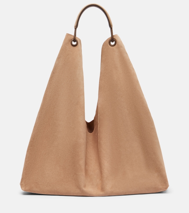 Bindle Three suede shoulder bag