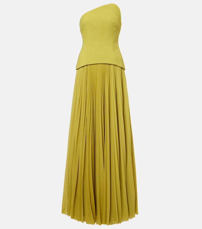 Britt plissé maxi dress