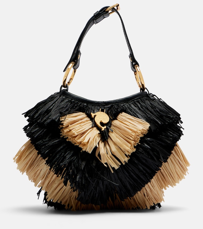Capriccio raffia basket bag
